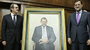 Rajoy asiste al acto de colocación de su retrato