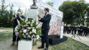 Pablo Casado en la Ofrenda floral a Miguel Ángel B...