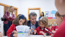 Feijoo en la visita al colegio El Valle, en Madrid