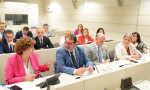 Teresa Belmonte, Juan Manuel González y Juan Ávila durante su intervención 