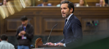 Borja Sémper durante su intervención en el Congreso 