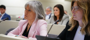 María José Ortega Gómez, durante la Comisión de Cultura 