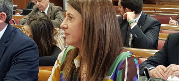María José Gómez en la Comisión de Agricultura, Ganadería y Alimentación.