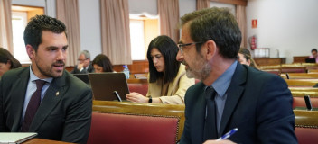 Raúl Valero y Carlos Boné en el Senado