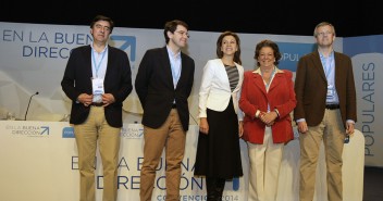 Bermudez de Castro, Mañueco, Cospedal y Rita Barberá en la Convención