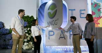 Diego Gago presenta el logotipo de Nuevas Generaciones en su 14 Congreso Nacional
