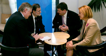 El Presidente Rajoy junto a Mª Dolores Cospedal y Antonio López Istúriz