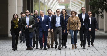 Pablo Casado en la presentación de candidatos del PP por Cataluña