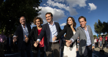 Pablo Casado en el cierre de campaña en Madrid