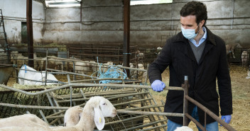 Pablo Casado visita una explotación ganadera