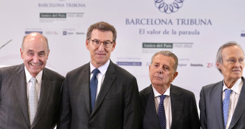 Alberto Núñez Feijóo, interviene en la conferencia y almuerzo-coloquio de Barcelona Tribuna