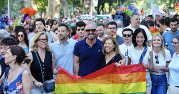 Ana Alós y Jaime de los Santos en la celebración del ORGULLO MADRID 2024