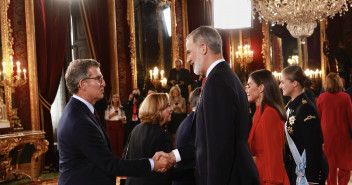 Alberto Núñez Feijóo en la recepción de su Majestad Felipe VI.