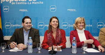 Cospedal en la reunión de alcaldes del PP de Albacete