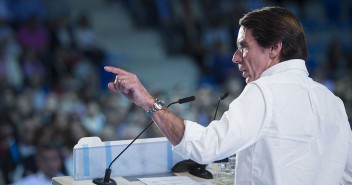 José María Aznar durante su intervención
