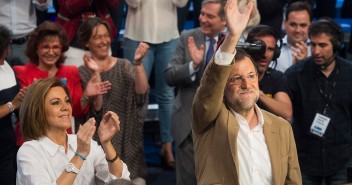 Mariano Rajoy y María Dolores de Cospedal en Toledo