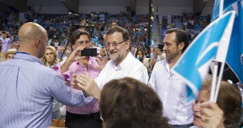 Mariano Rajoy junto a José Ramón Bauzá en Son Moix