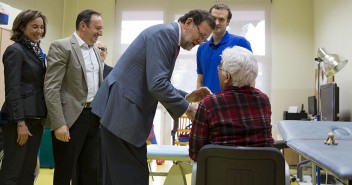 Mariano Rajoy visita el centro ASPACE en Logroño