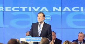 El Presidente del Partido Popular, Mariano Rajoy, ante la Junta Directiva Nacional