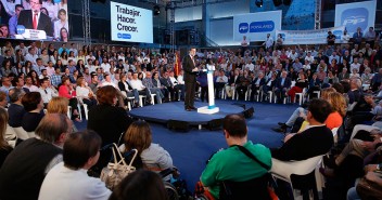 Mariano Rajoy clausura un acto del PP de Murcia