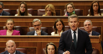 Feijóo en la sesión de control en el Congreso de los Diputados