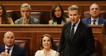 Feijóo en la sesión de control en el Congreso de los Diputados