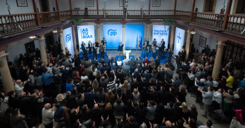 Alberto Núñez Feijóo durante la Declaración de Asturias.