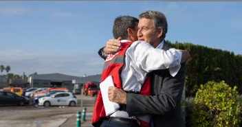  Feijoo en su visita al Centro de Emergencias en Valencia