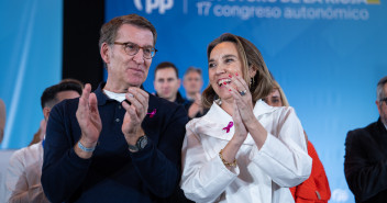 Alberto Núñez Feijóo y Cuca Gamarra en el XVII Congreso de La Rioja