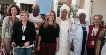 La delegación española durante su viaje a Kigali