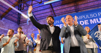 Miguel Tellado y López Miras en la Junta Directiva Regional del PP de la Región de Murcia