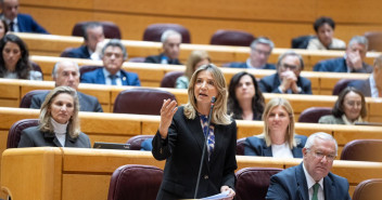 Alicia García en el Senado