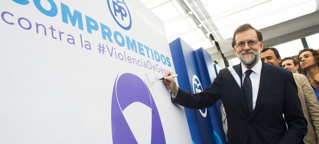 Mariano Rajoy en el acto de apoyo al Pacto de Estado contra la Violencia de Género