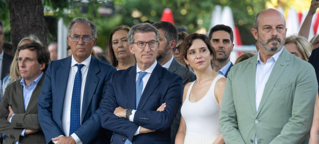 Feijóo en el homenaje a Miguel Ángel Blanco en Madrid