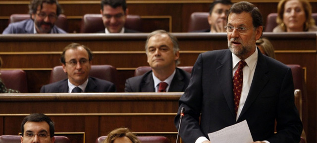 Mariano Rajoy durante la sesión de control al Gobierno