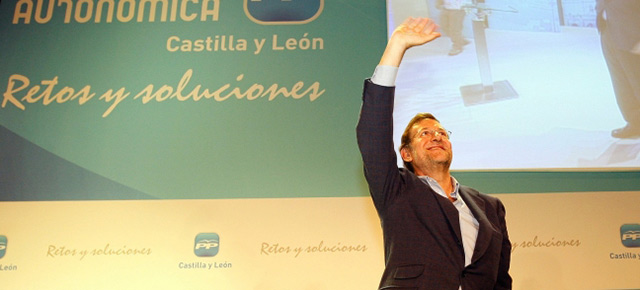 Mariano Rajoy durante su intervención en la clausura de la Convención de Castilla y León