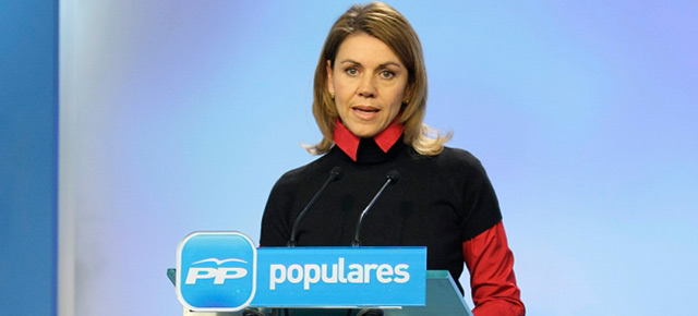 La secretaria del Partido Popular Mª Dolores de Cospedal