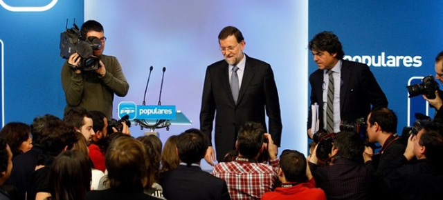 Mariano Rajoy durante su intervención en la rueda de prensa