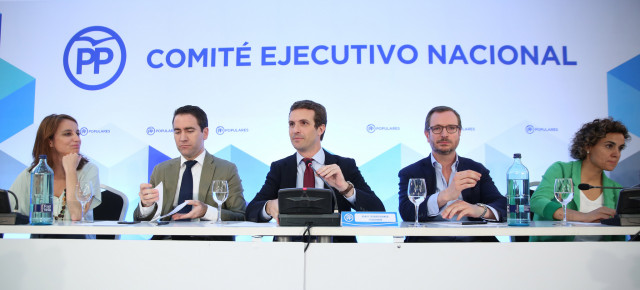 Pablo Casado preside la reunión del Comité Ejecutivo Nacional en Barcelona