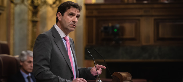 Juan Luis Pedreño durante el Pleno en el Congreso de los Diputados