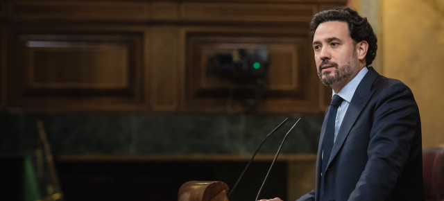 Guillermo Mariscal durante el Pleno del Congreso de los Diputados