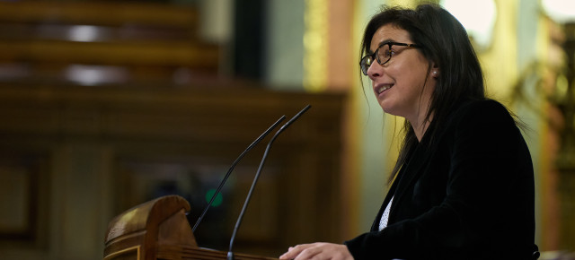Ana Vázquez en el Pleno del Congreso