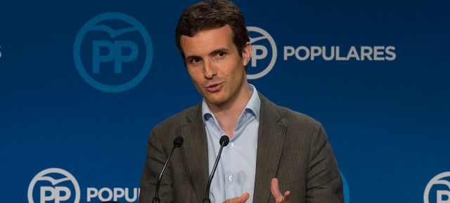 El vicesecretario de Comunicación, Pablo Casado