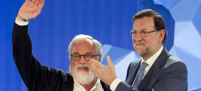 Mariano Rajoy y Arias Cañete en Málaga