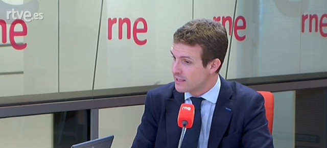 El vicesecretario de Comunicación del PP, Pablo Casado, en Las Mañanas de RNE