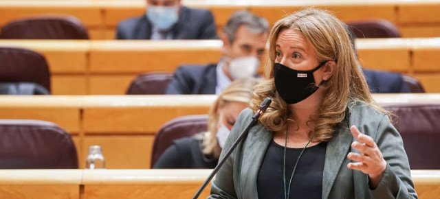 Cristina Ayala en el Pleno del Senado