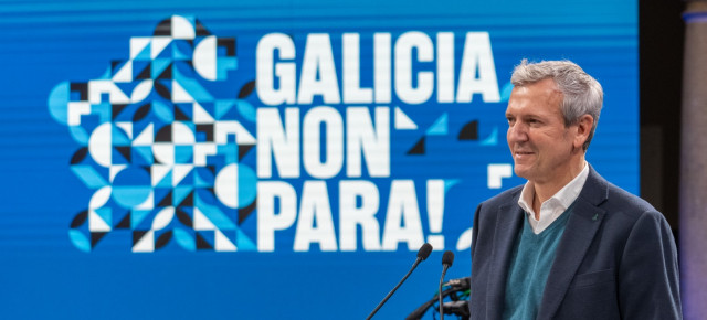 El candidato del PP a la presidencia de la Xunta de Galicia, Alfonso Rueda