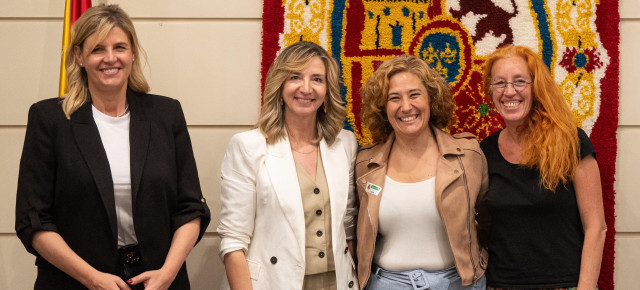 Alicia García, tras una reunión con representantes del de la Asociación de Escuelas de Circo Socioeducativo