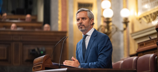 Juan Bravo en la comparecencia de María Jesús Montero