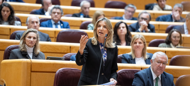 Alicia García en la sesión de control en Senado